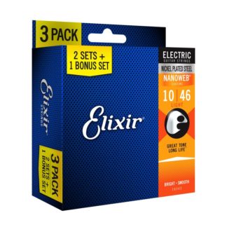 Elixir 16542 Набор 3х комплектов струн