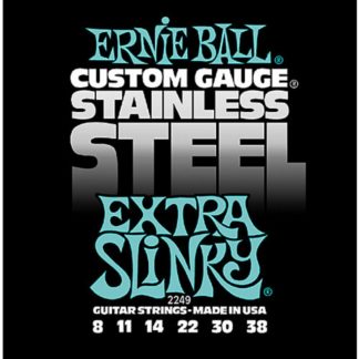 ErnieBall 2249 Струны для электрогитары Stainless Steel Extra 8-38