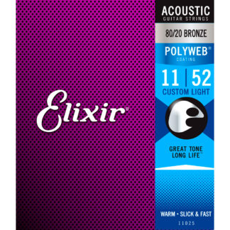 Elixir 11025 Polyweb струны для акуст.гитары 11-52
