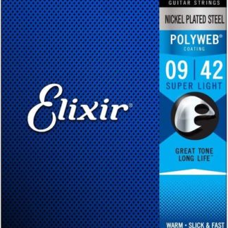 Elixir 12000 Polyweb Струны для электрогитары 9-42