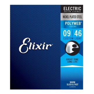 Elixir 12025 Polyweb Струны для электрогитары 9-46