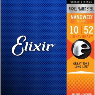 Elixir 12077 Nanoweb струны для эл.гитары 10-52