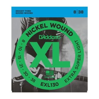 D'Addario EXL130 стр. для эл.гит., Extra Super Light, никель, 8-38