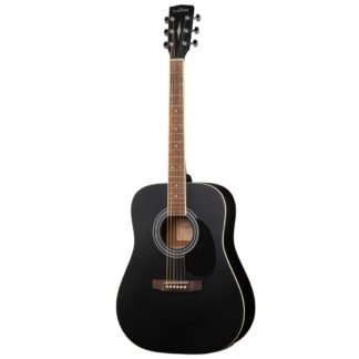 Parkwood W81E-BKS электро-акустическая гитара с чехлом,черная
