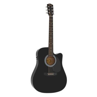 Fender Squier SA-105CE Dreadnought Black гитара электро-акустическая цвет черный