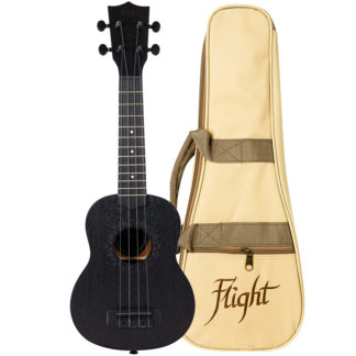 FLIGHT NUS 310 BLACKBIRD - укулеле, сопрано, чехол в комплекте
