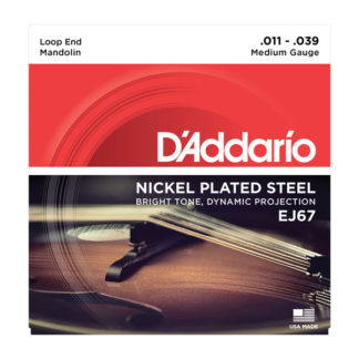 D'Addario EJ67 Комплект струн для мандолины, никелированные, Medium, 11-39