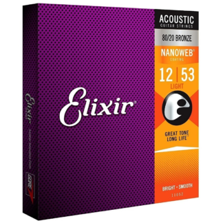 Elixir 11052 Nanoweb струны для акуст.гитары 12-53