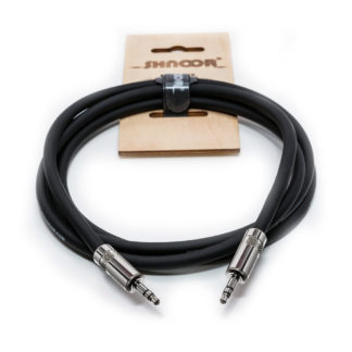 Shnoor MJMJ-B-1m  кабель AUX PRO уровня 3.5mm черный мини джек-мини джек стерео