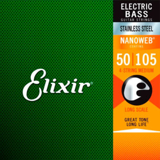 Elixir 14702 струны для бас-гитары, 50-105